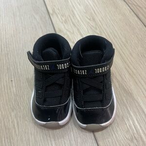 Jordan Kids Black and White Sneakers